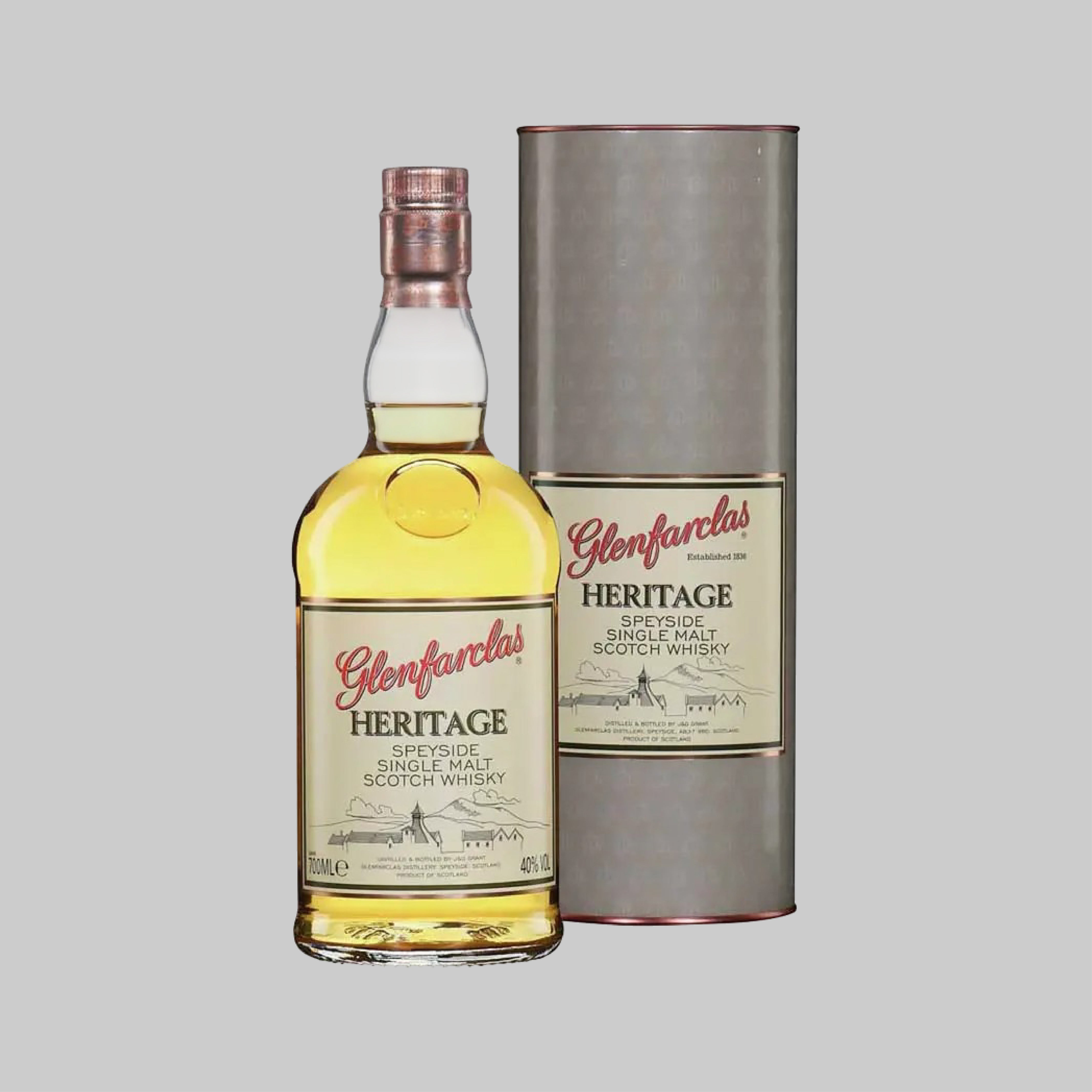 Glenfarclas Heritage Speyside Single Malt Scotch Whisky 700ml 40.0% | TIME2DRINK